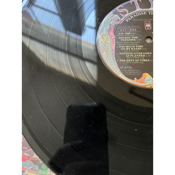 STYX Paradise Theatre "Paradise" Gala Premiere A.D. 1928 Etched Vinyl VG+, VG+ - Picture 5 of 9